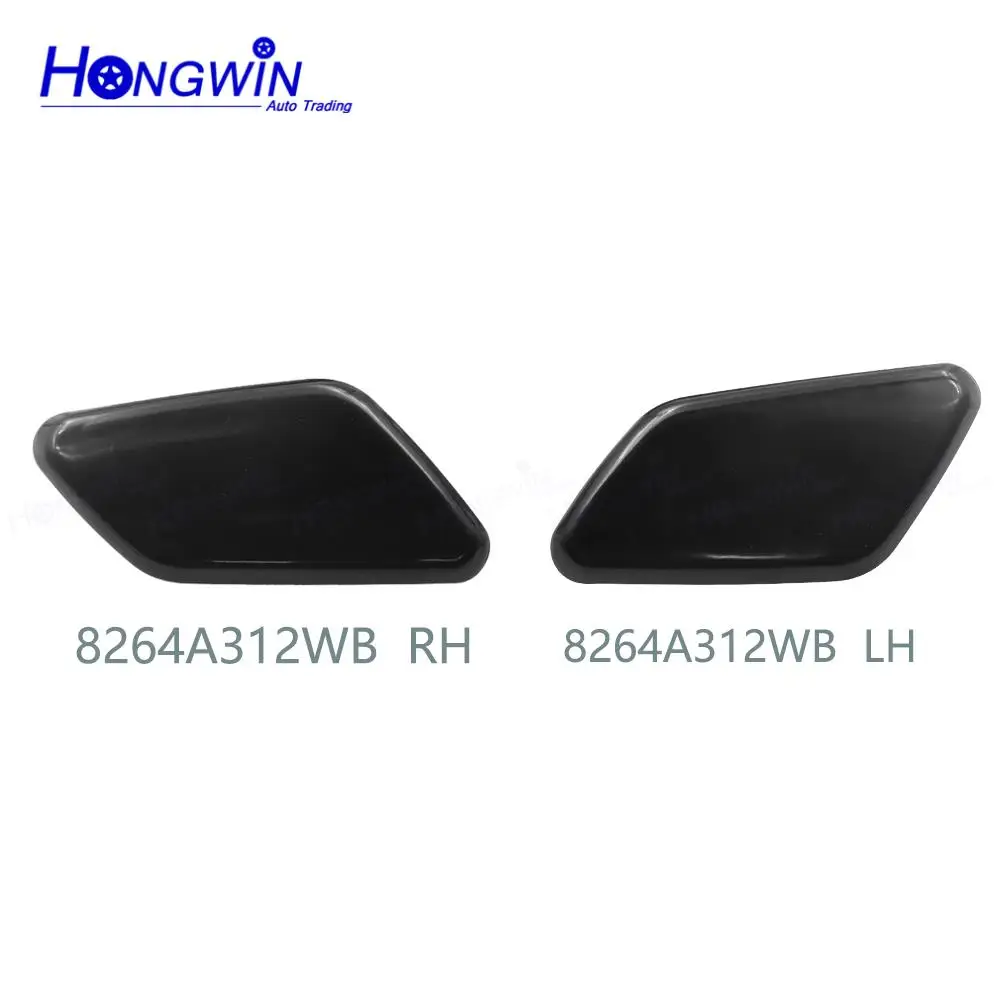 Front Head lamp Headlight Water Spray Nozzle Cover Lid Cap Shell Unpainted For Mitsubishi For Outlander 2016 2017 2018 2019