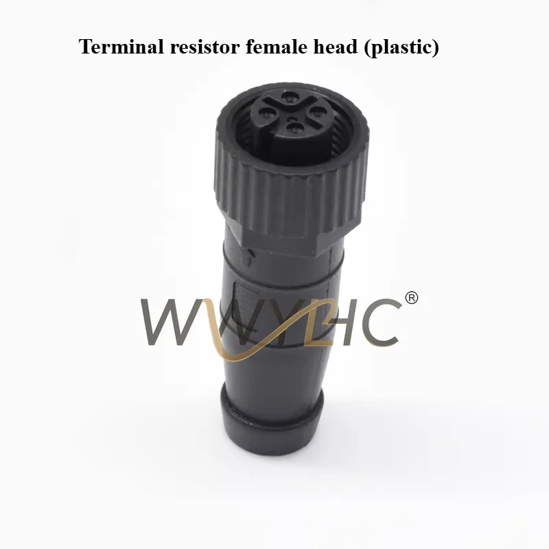Suitable for NMEA2000, M12-5 Core T-type Three-way Power Connector Terminal Resistance Male and Female