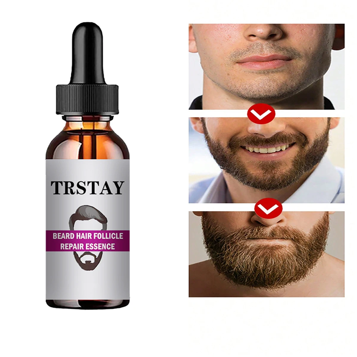 Natural Effective Beard Growth Essential Oil Enhancer Nutrient Oil for Man Home Beard Growth Liquid Hair Loss Treatment Products