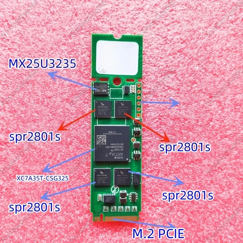 Neural Network Accelerator Card with Artix-7 FPGA M.2 PCIe Interface for AI Edge Computing