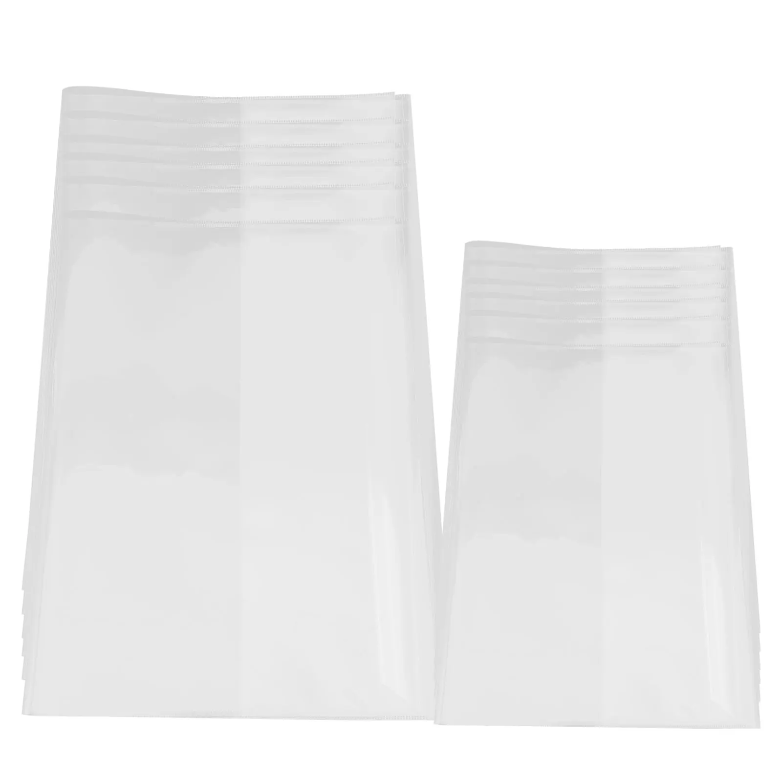 20 szt. Przezroczyste osłonki ochronne na książki z twardą okładką, plastikowe, samoprzylepne, miękkie, transparentne, do podręczników i ćwiczeń.