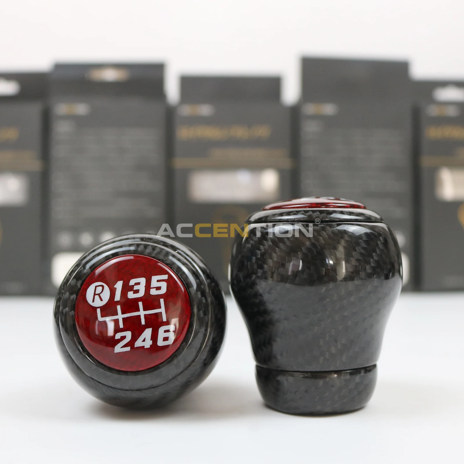 

Black 100% Real Full Carbon Fiber 6S Gear Shift Knob For Subaru BRZ 2012-2024 For Toyota 86 2012-2024