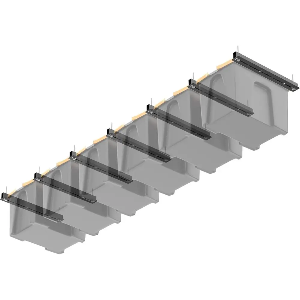 

Потолочная система хранения для гаража, сверхпрочная потолочная стойка для хранения, регулируемая потолочная система хранения на 26 дюймов, 7 комплектов для 6 контейнеров
