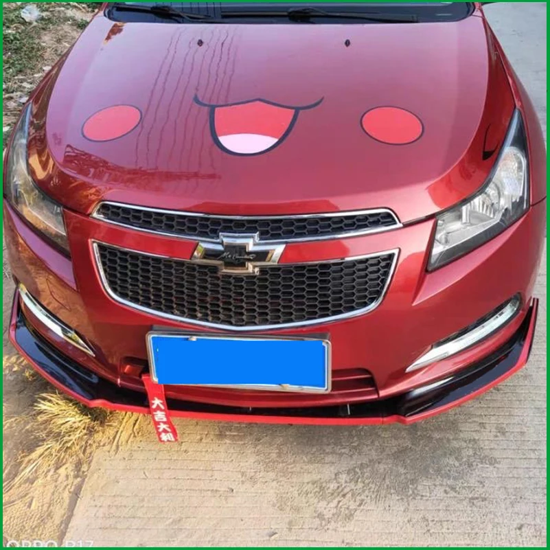 

Car Styling For Chevrolet Cruze 2009-2014 Front Bumper LipStyling Trim Strips Auto Accessory - Diffuser Protector Cover
