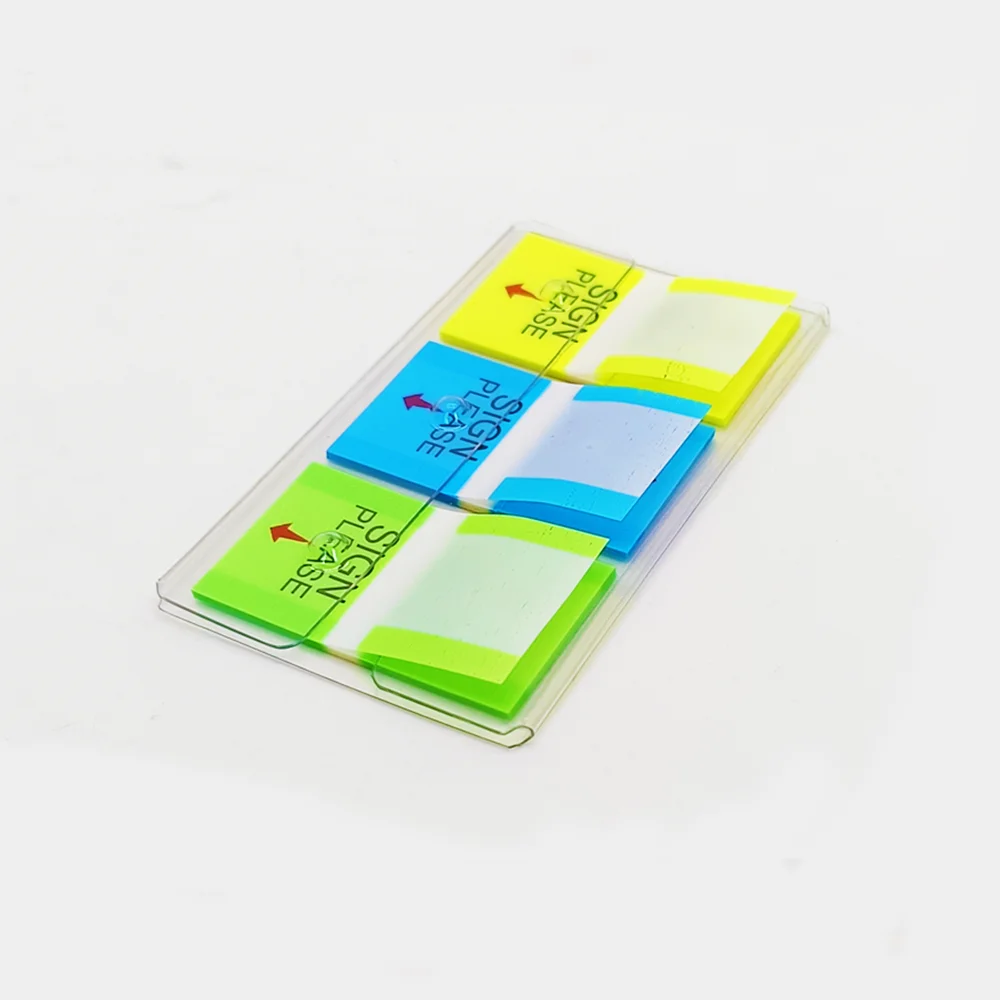 Writable Sticky Note Sticky Index Label Colorful SIGN PLEASE Arrow Index Stickers for Document Signing Office Supplies