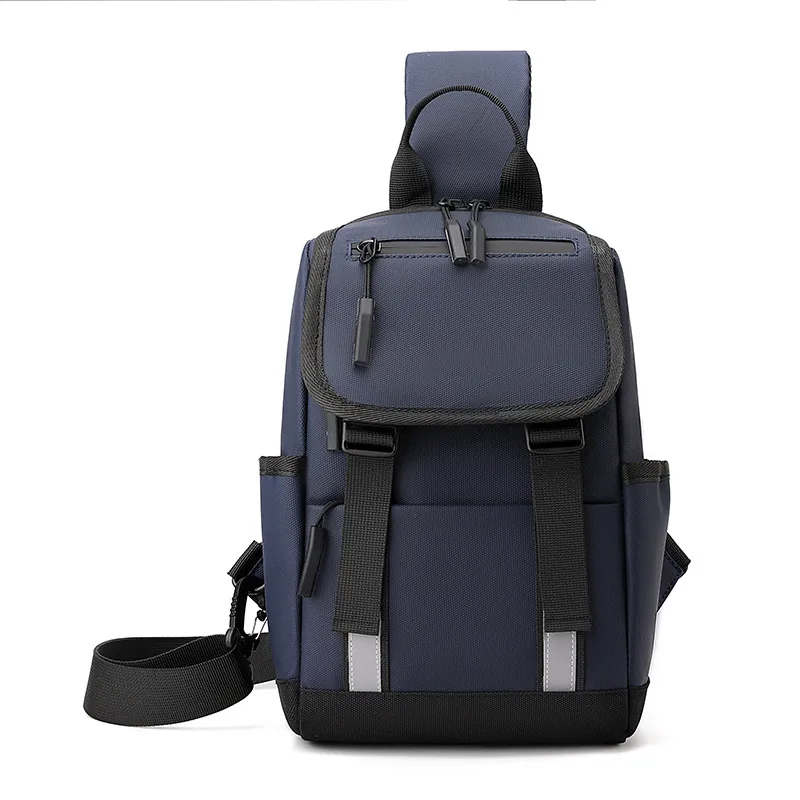 أزياء الرجال حقيبة صدر للرجال العصرية Crossbody دراجة نارية على ظهره متعددة الوظائف الكتف حقيبة كروسبودي للماء حقيبة رجالية