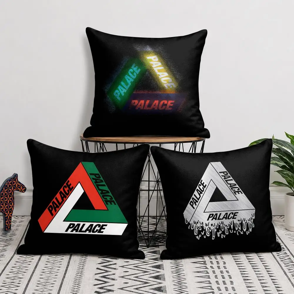 Fashion P-PALACE-E Skateboards Cushion Cover Silky Short Plush Invisible Zipper Dustproof Sofa Pillow Case For Home Decor