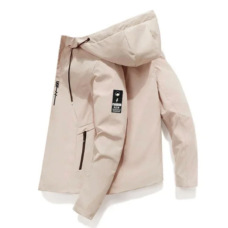 2026 High-Quality Heavy-duty Windproof Jacket with Hood and Front-Opening Waterproof Coat, Fashionable Outfit