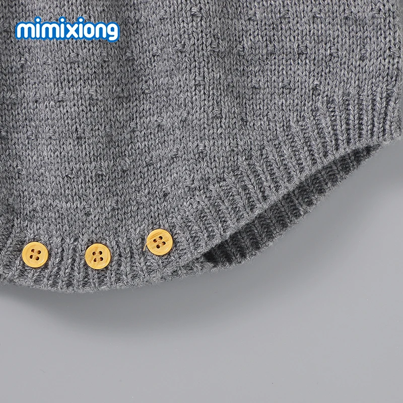 Spring Autumn Baby Bodysuits Long Sleeve Knitted Newborn Boy Girl Clothes Winter Outwear Toddler Infant Onesie Outfits One Piece