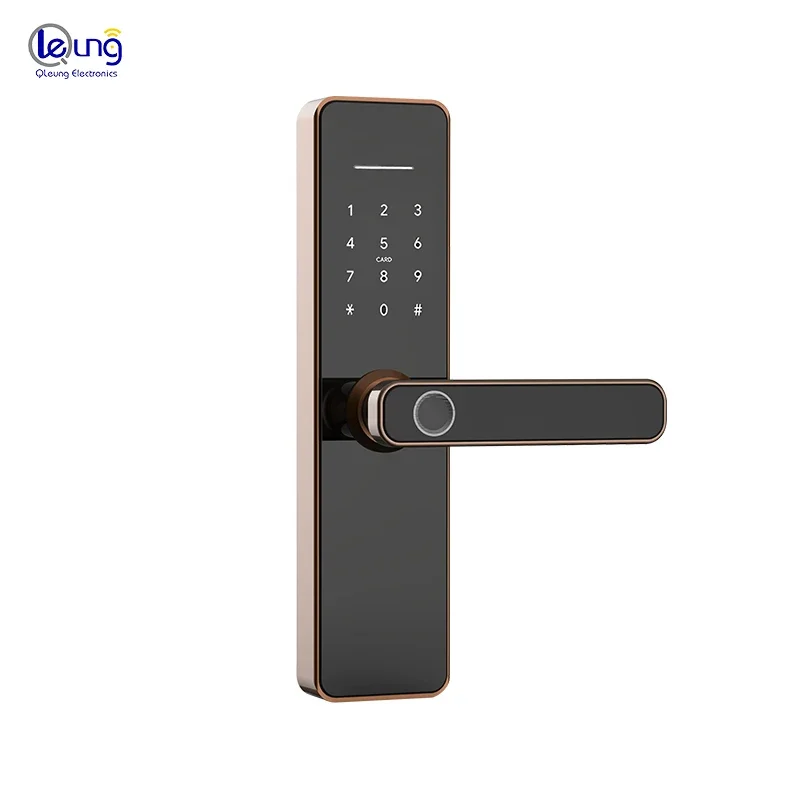 S811 Fingerprint Intelligent Door Lock, Tuya, Wi-Fi, Smart Locks, TTlock com cartão de senha, Smart Digital Lock, Super Setembro, Novo