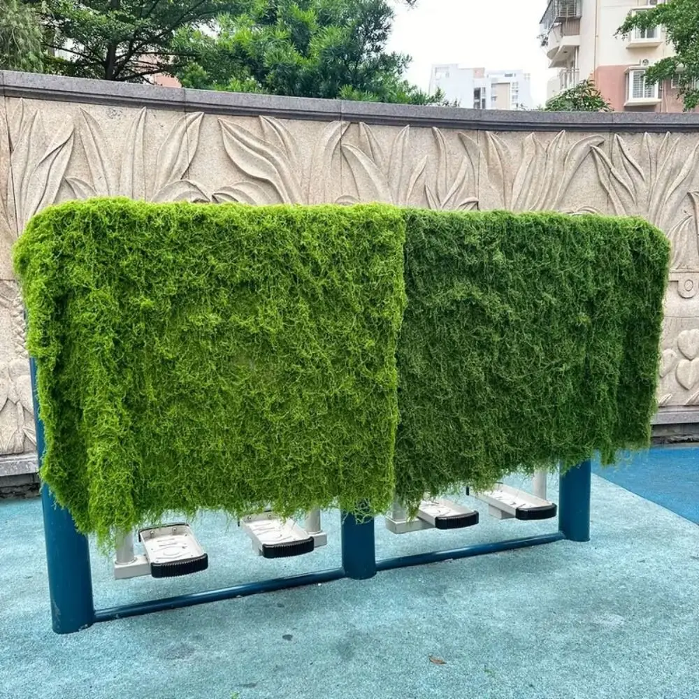 

DIY Artificial Grass Rug Lifelike Durable Fake Moss Lawn No Watering Year-round Green Simulation Moss Sheet Living Room
