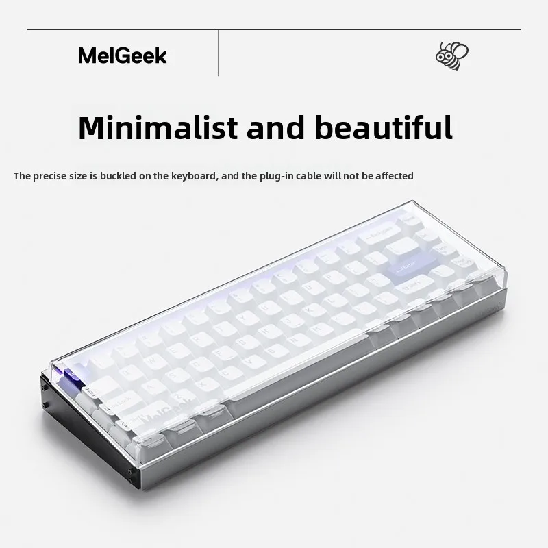 MelGeek MADE68/MOJO68 Series Keyboard Dust Cover Acrylic Waterproof Game Keyboard Protection Accessories