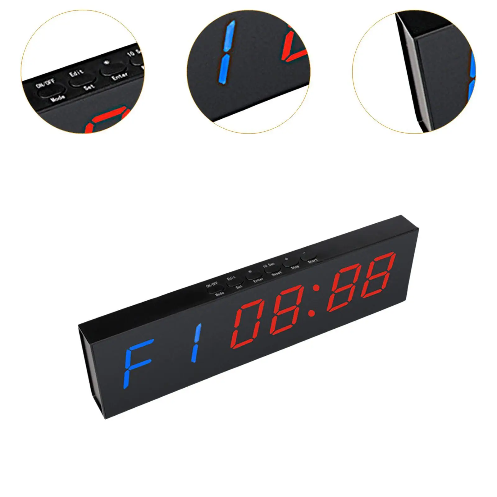Remote Control Gym Timer Digital Stopwatch Sports Clock Count Up Down Fitness Interval Timer for MMA Boxing Training