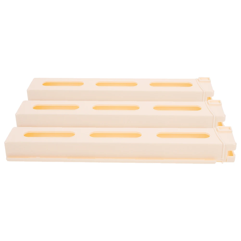 

3pcs Domino Kids Automatic Clip Building Accessories Train Card Holder Plastic Storage Toy Creative Design