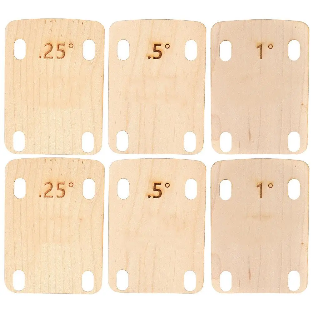 

Guitar Spacers Bass Parts Wood Neck Shims Accessories Gasket Thickness Heightening