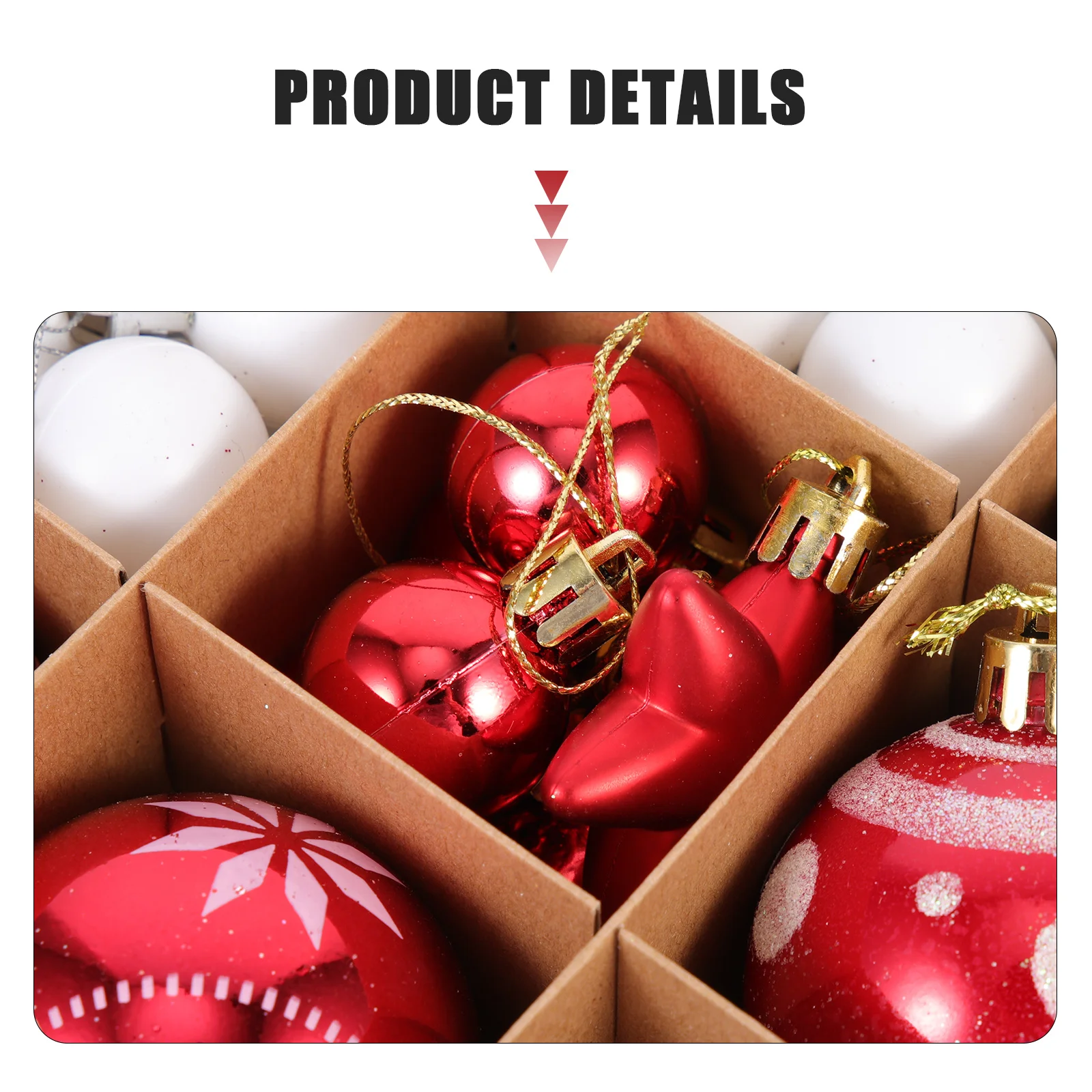 

42Pcs Christmas Tree Ball Ornaments Hanging Pendant Decorations for Holiday Fireplace Window Door Party Home Decor