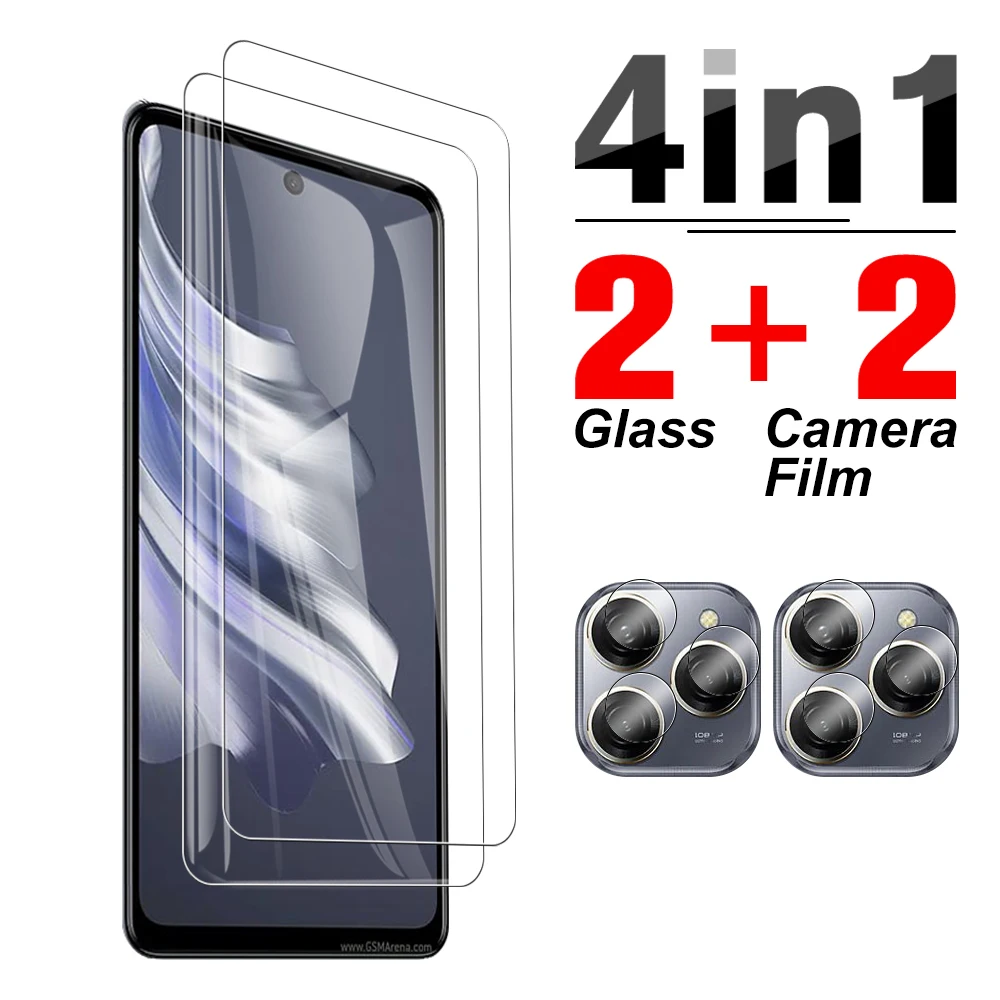 4in1 For Tecno Spark 20 Pro 2023 Clear Anti-scratch screen protector Spark20pro sparkgo 2024 spark20c Pop 8 Camera Lens Film