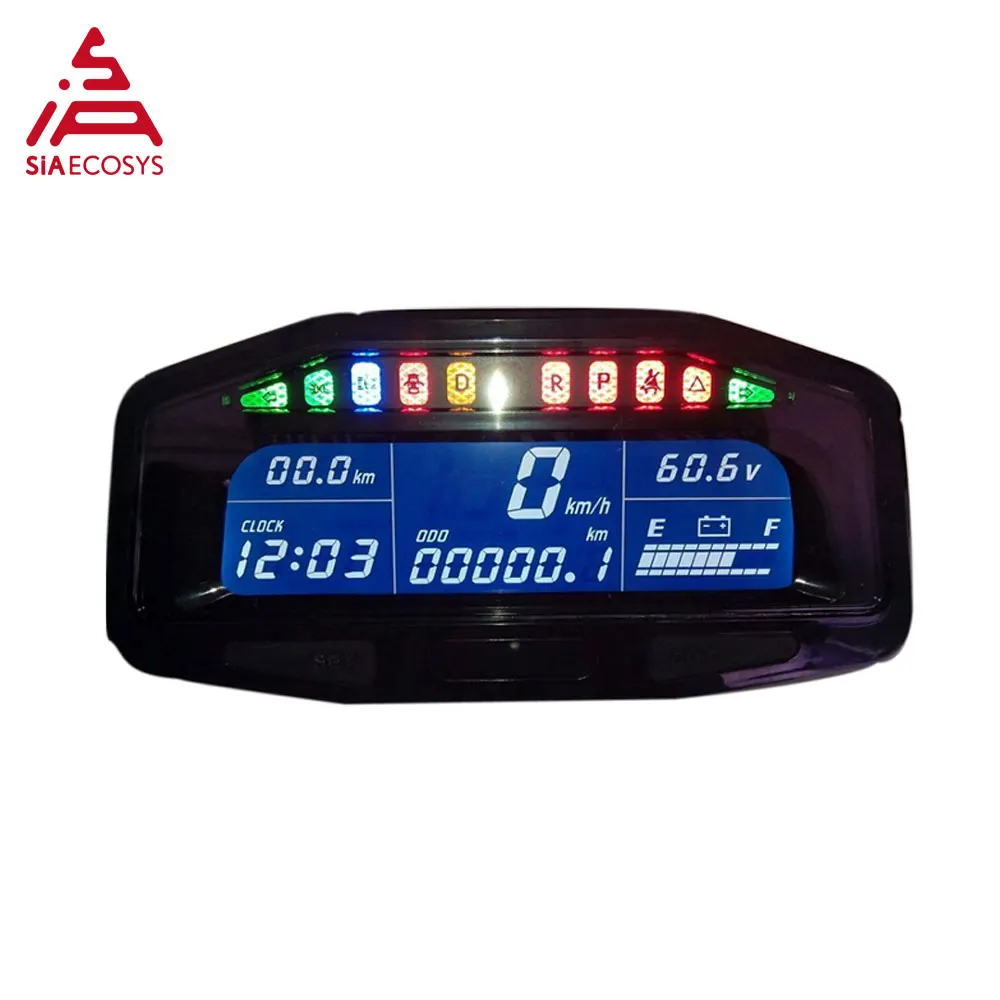 QS X8-E 48v-96v  E-car Speedometer Hall Sensor Type Universal Digital Programmable Electric Speedometer E-car Accessores