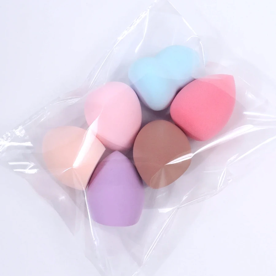 Set di spugne idrofili medie: colori/forme assortite per liquidi/crema/polvere | Frullatore per imbottigliare i pori senza lattice, indispensabile per i viaggi