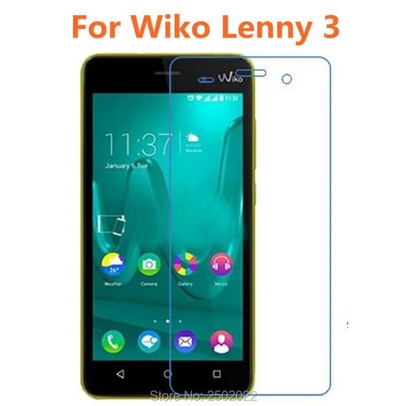 for wiko lenny 3 tempered glass 9h protective film explosion-proof screen protector for wiko lenny 3 guard pelicula de vidro