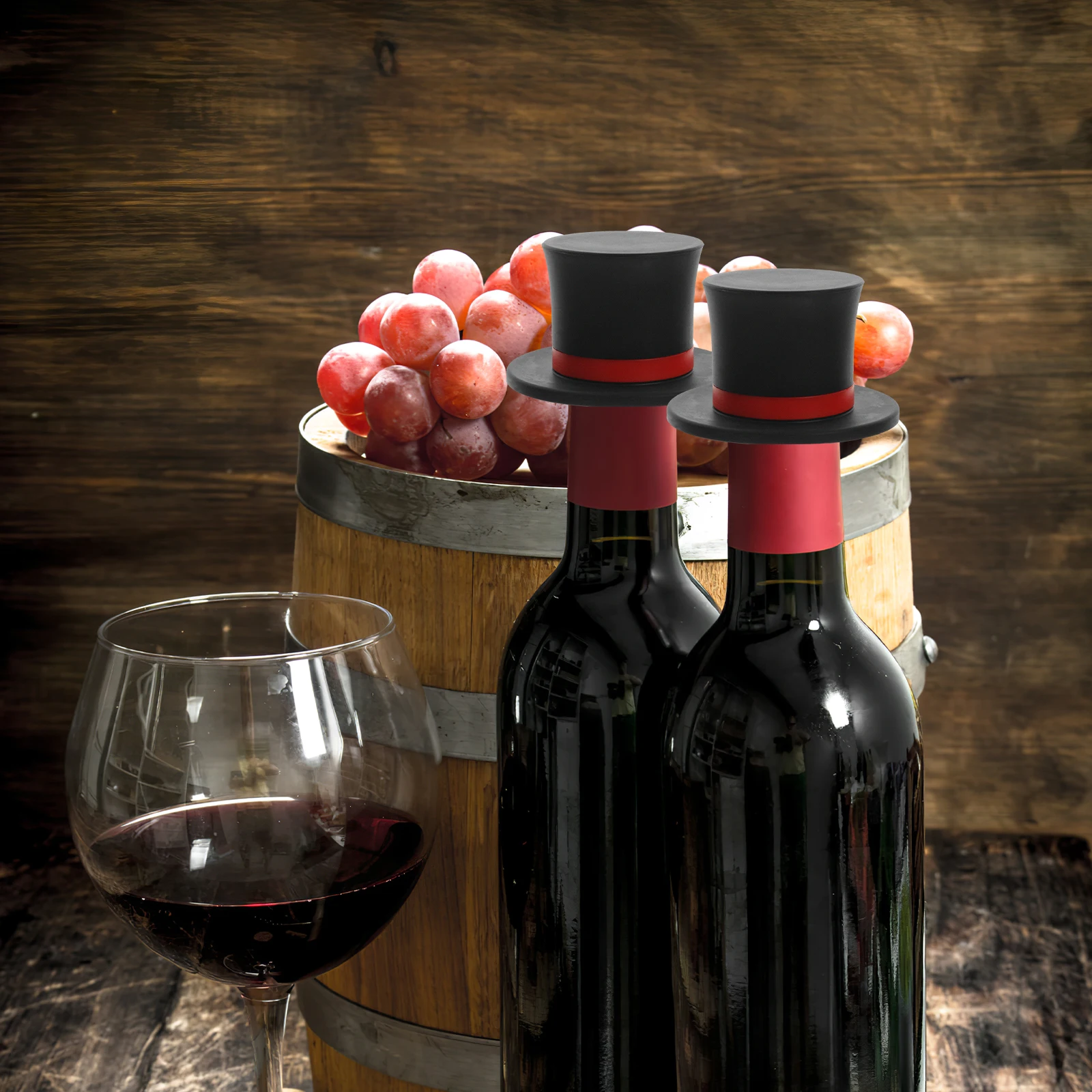 

Silicone Wine Stopper Hat Shaped Red Wine Bottle Sealer Airtight Stoppers For Bottles Kitchen Bar Accessories