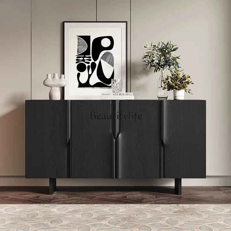 

Creative dining side tea cabinet entry door entrance entrance storage cabinet baking paint