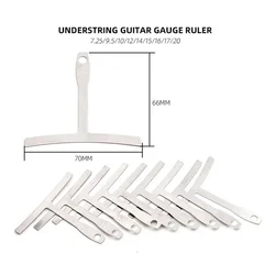 Stainless Steel Understring Radius Gauge Set Guitar Neck Fretboard Measurement 9 Precision Tools With Etched Radius Indicators