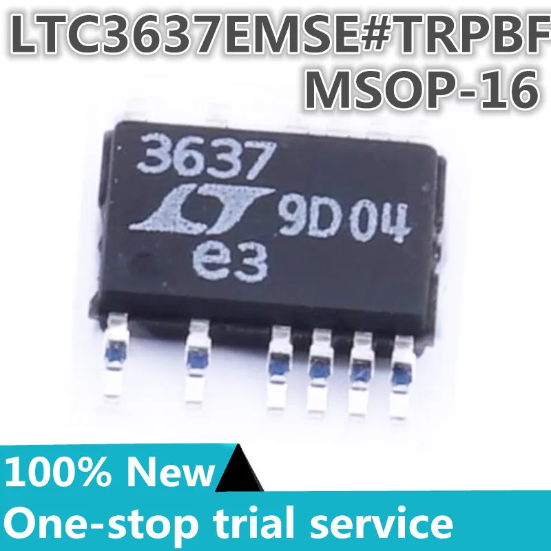 

2-100pcs %New original LTC3637EMSE#TRPBF LTC3637EMSE silk screen 3637 MSOP-16 DC-DC power chip