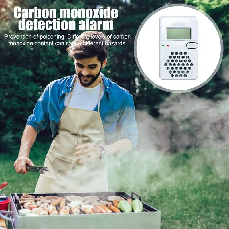 Rilevatore di allarme CO rilevatore di allarme CO misuratore portatile Mini formato CO Monitor per veicoli aerei da viaggio in auto