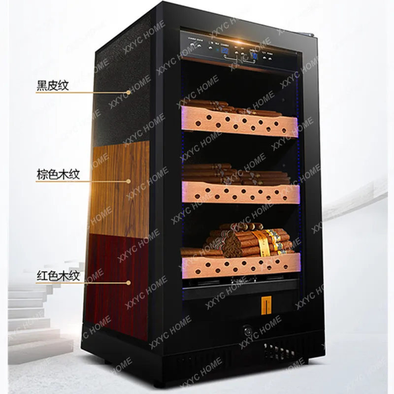 Constant Temperature and Humidity Small Display Cabinet Household Glass Door Cigar Refrigerated Cabinet Wine Cabinet