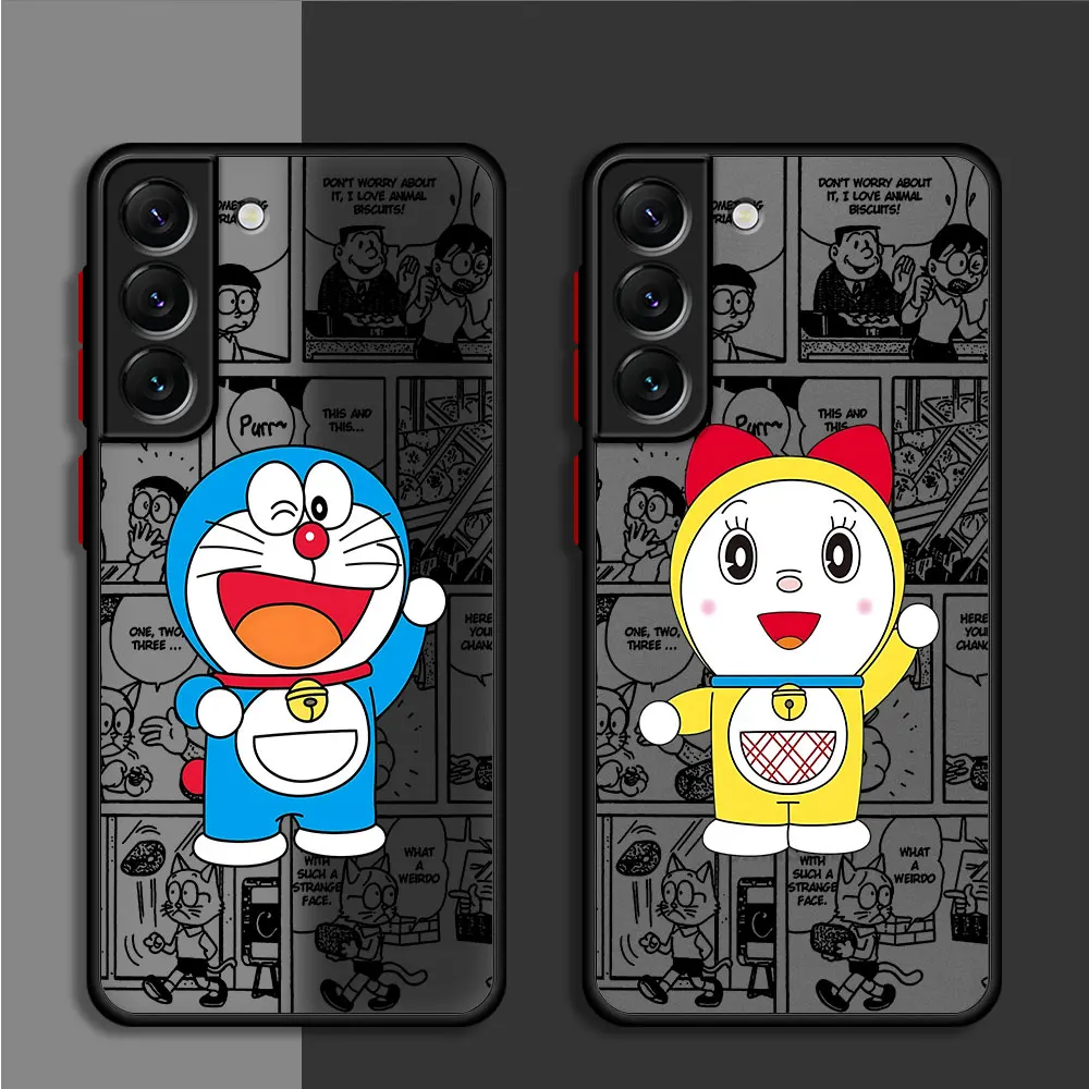 Anime Doraemon Cute Phone Case for Samsung Galaxy S24 Plus S22 S20 FE S23 FE S10 Plus S9 S21 S23 Ultra Shell TPU Luxury Cover