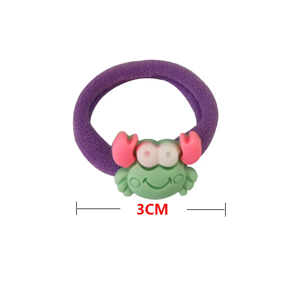 Children Crab Hair Do Not Hurt Girls Hair Rings Tied Ponytail High Elastic Baby Hair Rope Resin Towel Rings