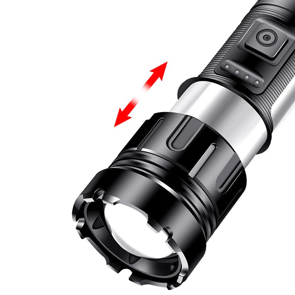 XHP50 مصباح يدوي محمول 800LM COB LED الشعلة فانوس خارجي قابلة للشحن مقاوم للماء التخييم الصيد فانوس التكبير لحالات الطوارئ #2