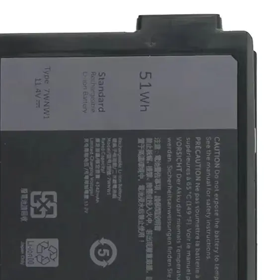 Premium Quality Battery For Dell Latitude 5420 5424 7424 RUGGED 7WNW1 Long Battery Life