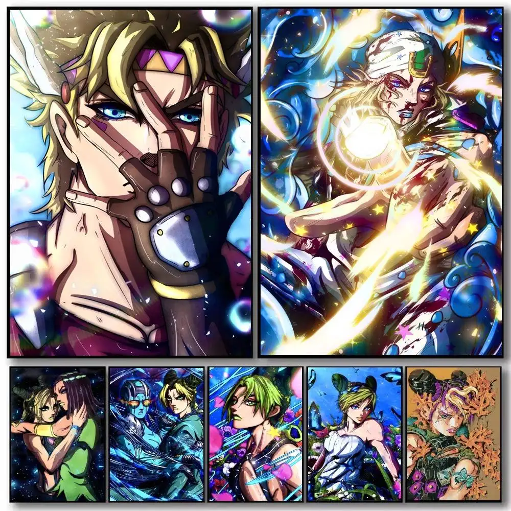 Anime JOJO Bizarre Adventure Poster Art With Prints Home Bedroom Living Room Decoration Gift