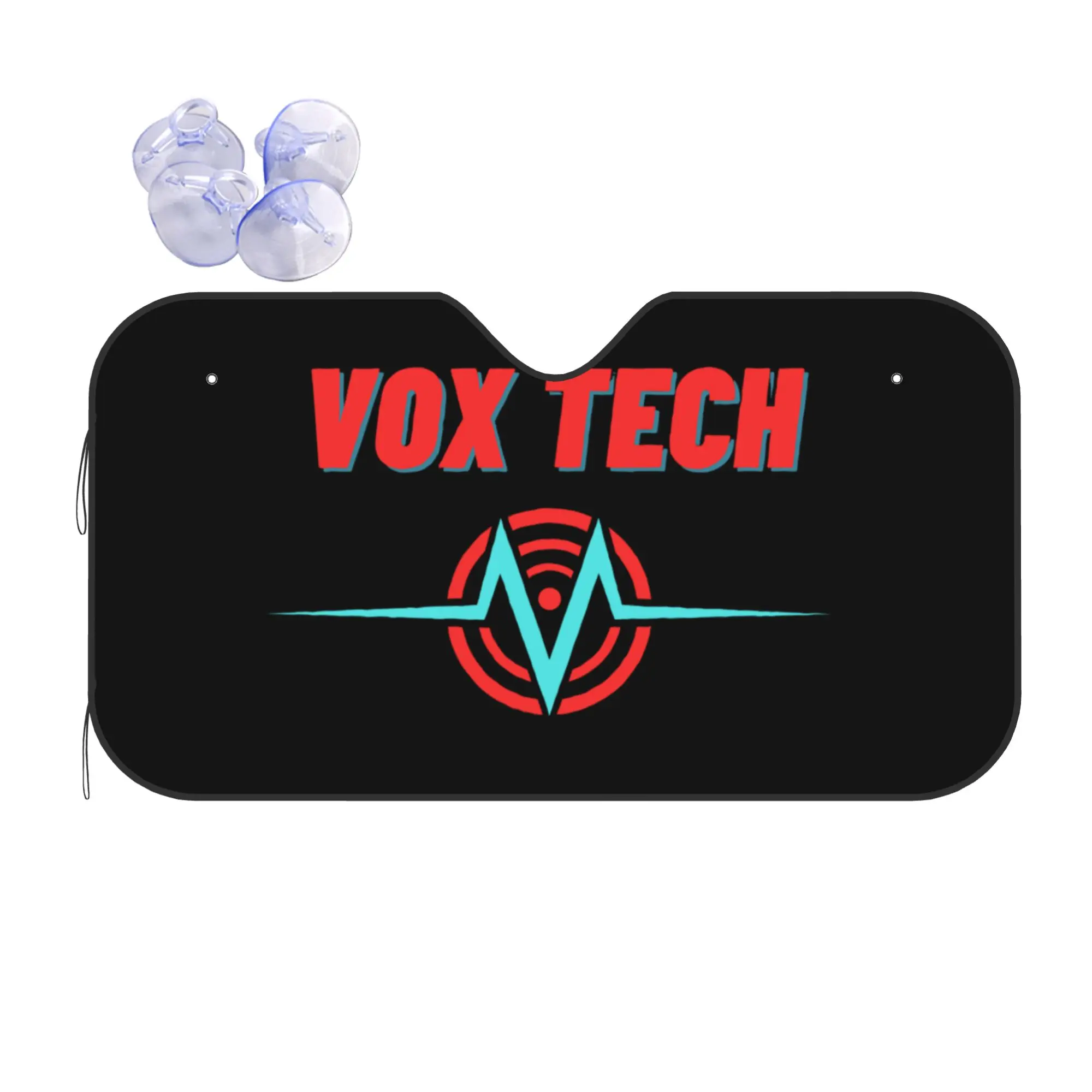 Hazbins Anime Animation Hotel Vox Car Front Windshield Sun Visor Heat Insulation UV Protection Portable Aluminum Foil Auto Visor