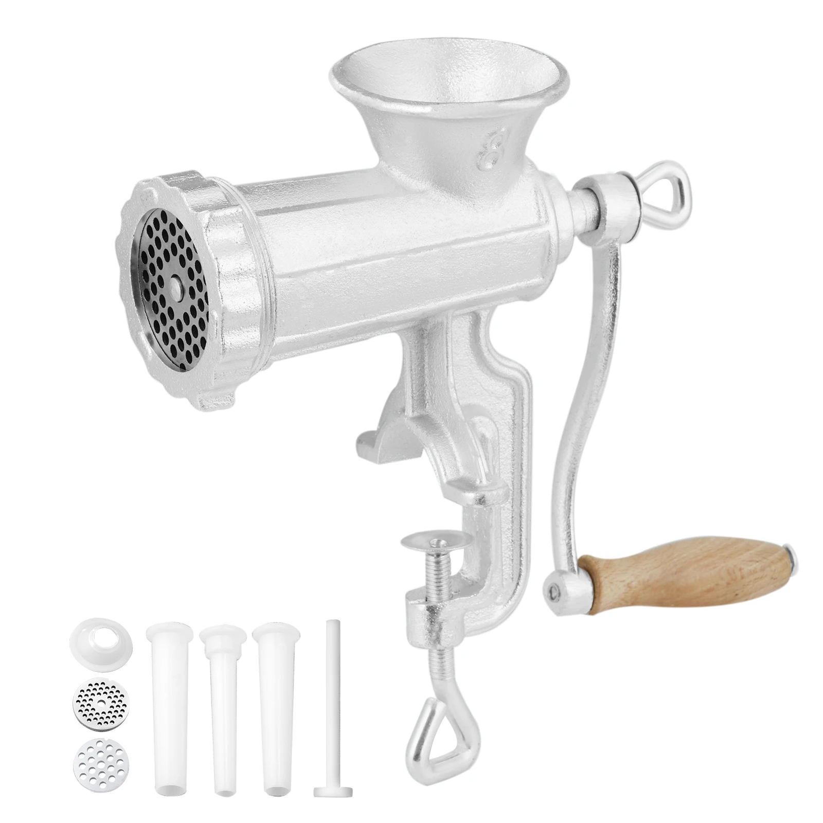 VEVOR Manual Meat Grinder Heavy Duty Cast Iron Hand Meat Grinder Steel Table Clamp Meat Mincer Sausage Maker 1 Cutting Blade