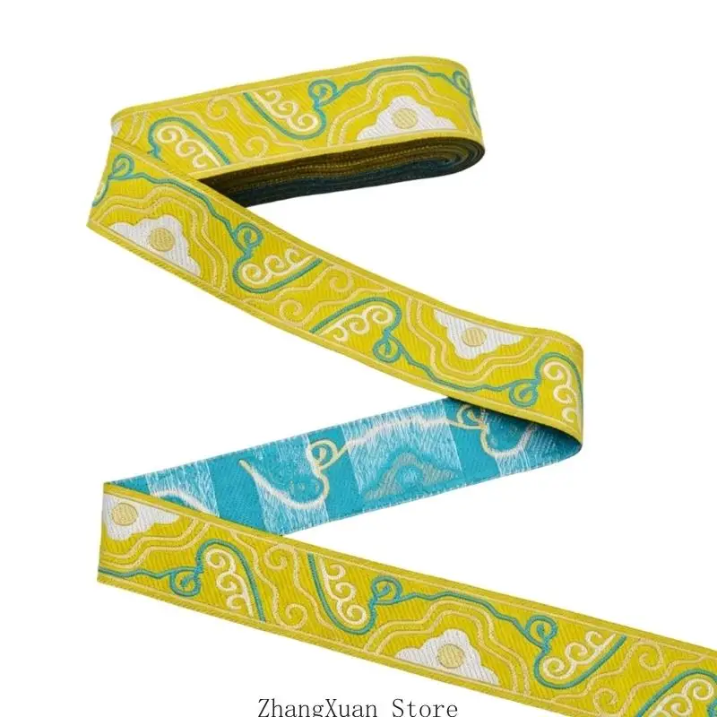 Wolke bestickte Applikation, 1,7 m lang, dekoratives Stoffband, für handgefertigte Kleidungsstücke, Jacken, Taschen, Hüte – Detail 5