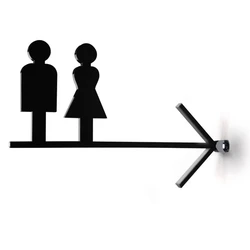 Bathroom Signage Side-mounted Men's and Women's Toilet Signage Guide Signage Tips WC Washroom Sign Office Section Door Signs