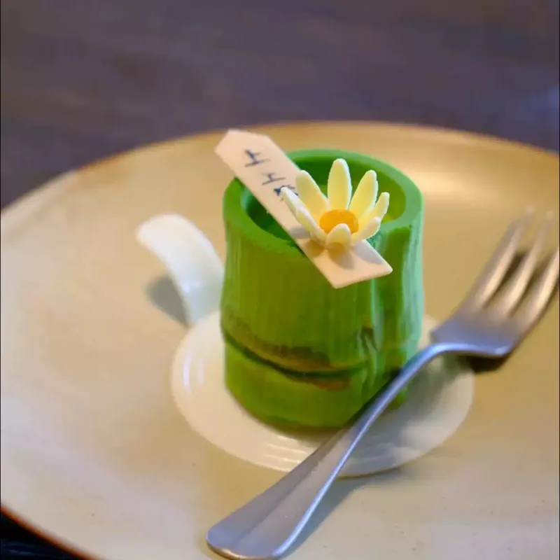 New Chinese Afternoon Tea 8 with Bamboo Silicone Mold Mousse Cake French Dessert Bamboo Dessert Baking Abrasives