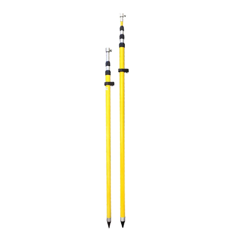 For insulated centering pole 3/5 meters, prism gps/rtk total station power single pole benchmarking tripod bracket