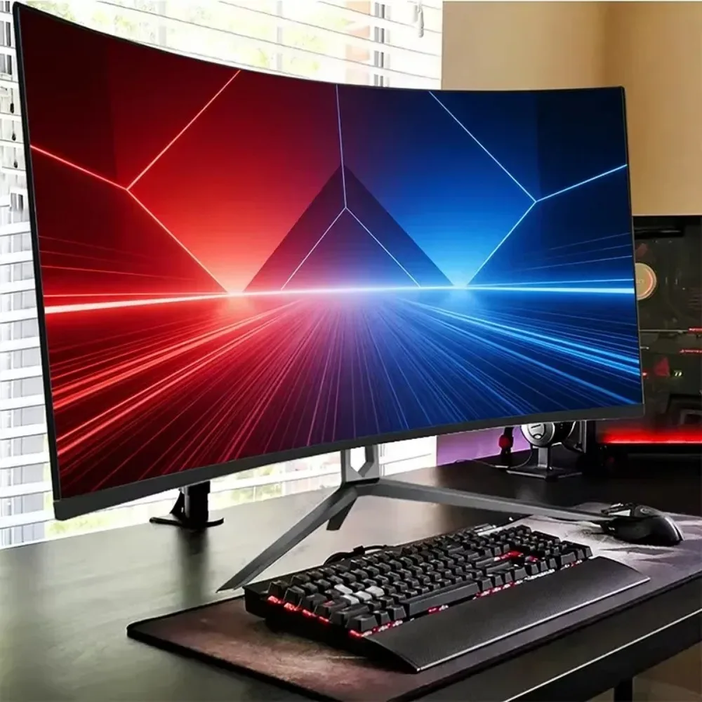 For E-sports Players, Curved 2K Gaming Monitor 144Hz 165Hz High Refresh Rate LCD Screen 34 Inches