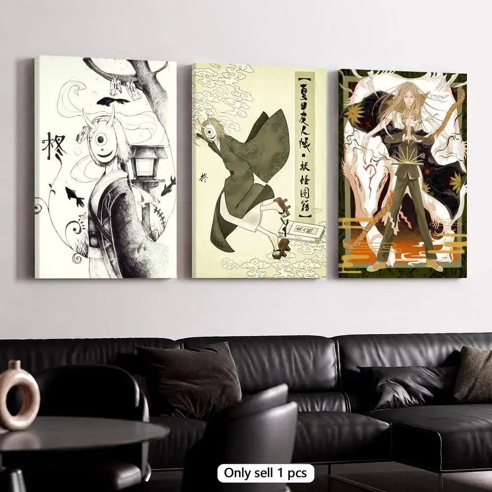 N-Natsume's Book of Friends Framed Wall Painting Wooden Canvas Stretcher Frame Inner Frame Kit for Wall Art Painting Poster