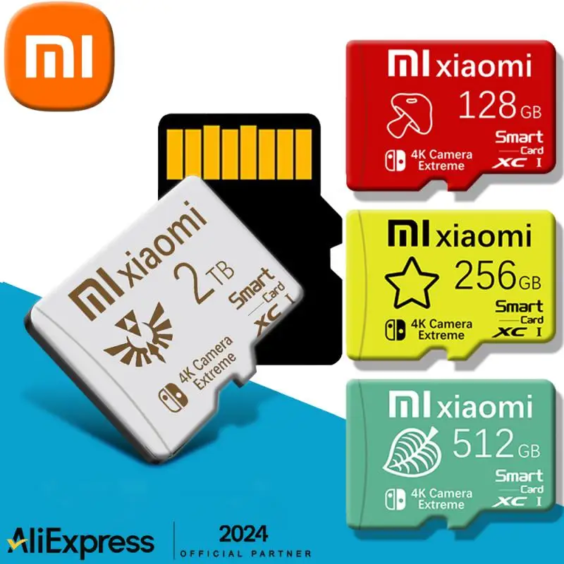 Xiaomi-tarjeta de memoria Micro SD para teléfono móvil, grabadora de conducción, 2TB, 1TB, 128GB, auriculares, altavoz, cámara HD, interruptor de juego