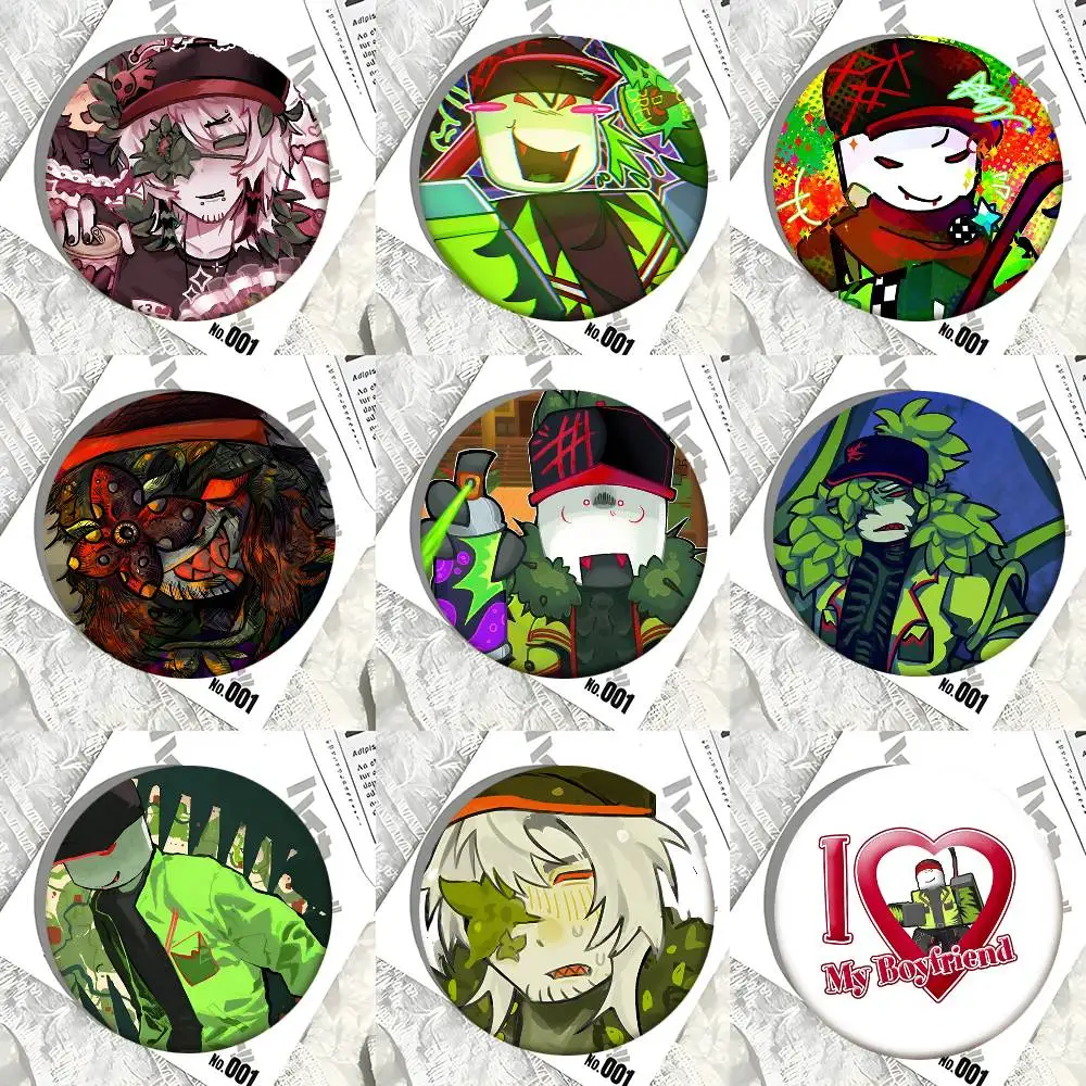 Game B-block Tales Griefer Rundes Abzeichen Kreative Brosche Kleidung Rucksack Accessoires Anstecknadel