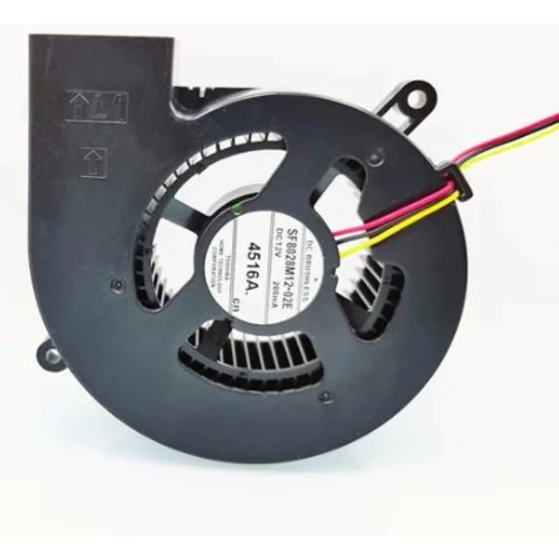 New Cooler Fan SF8028M12-02E Alarm Function 8CM 8028 Turbo Blower 12V 0.2A Cooling Fan