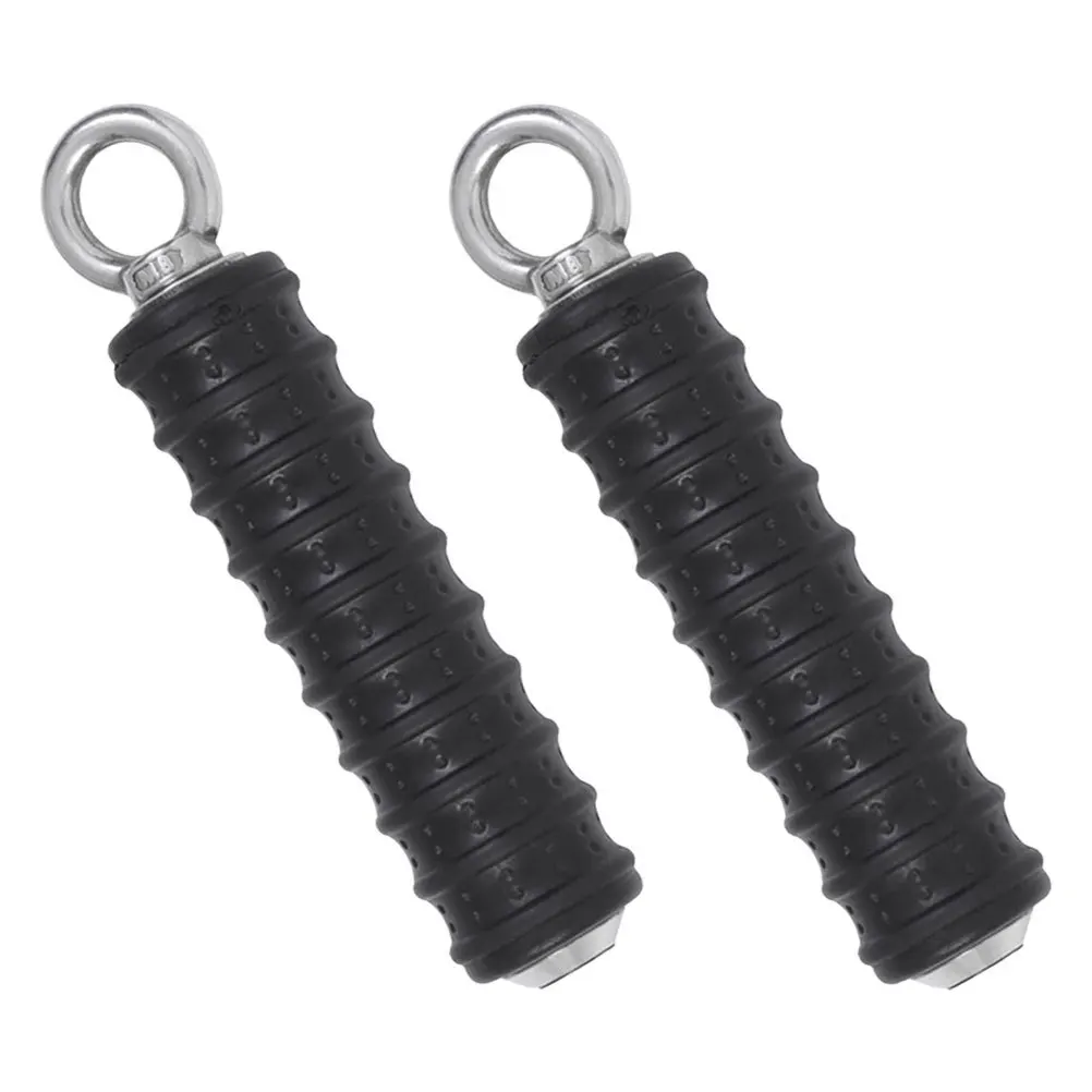 

2pcs Fitness Handle Heavy Duty For Tricep Back Workout High Pull Down Training Single Arm Use Non-Slip Grip Cable Machine