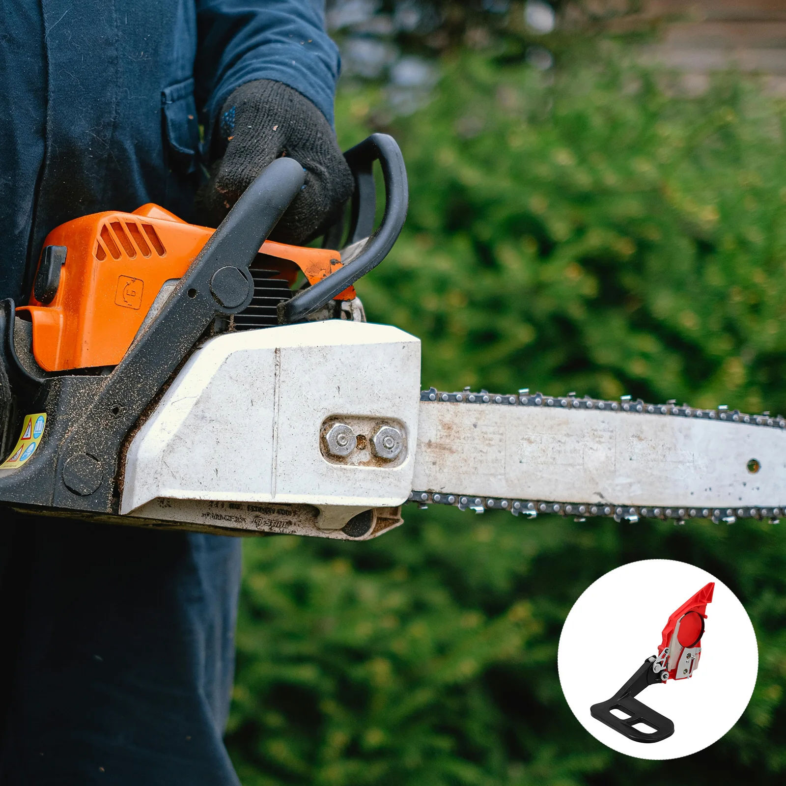 

1pc Chainsaw Chain Brake Handle Assembly Nylon Steel Universal Fit For Various Models Replacement Chain Brake Clutch Cover For