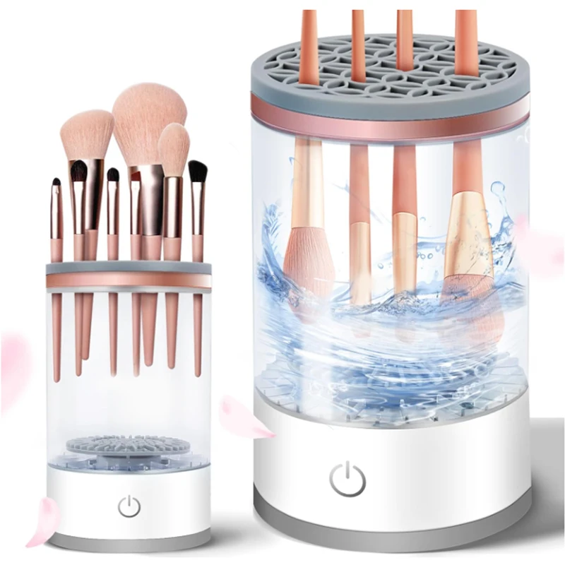 Makeup Brush Cleaner Is An Automatic Rotating Brush Cleaner For Deep Cleaning One Click Operation Is Suitable For All Makeup