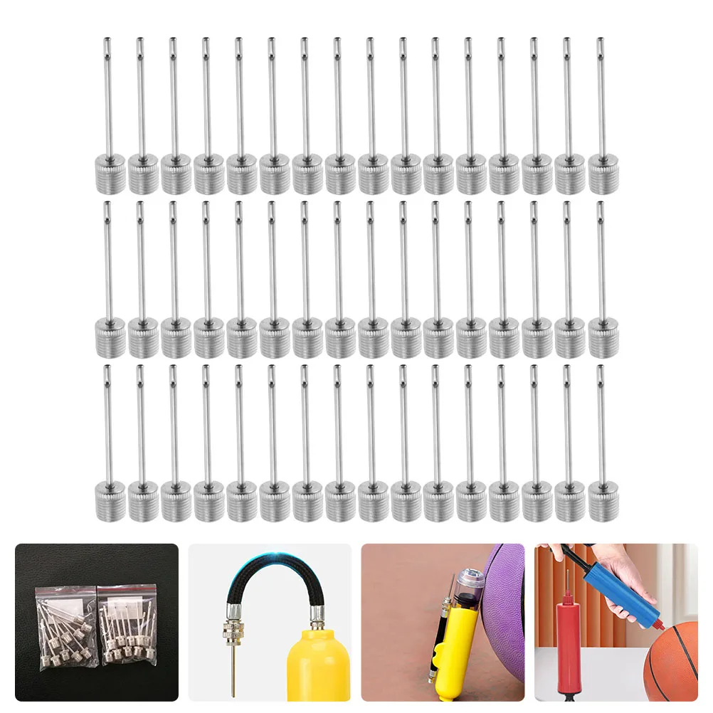 

100pcs Ball Inflation Needle Durable Stainless Steel Fast Efficient Multi-Use for Basketball Football Volleyball Yoga Ball Air